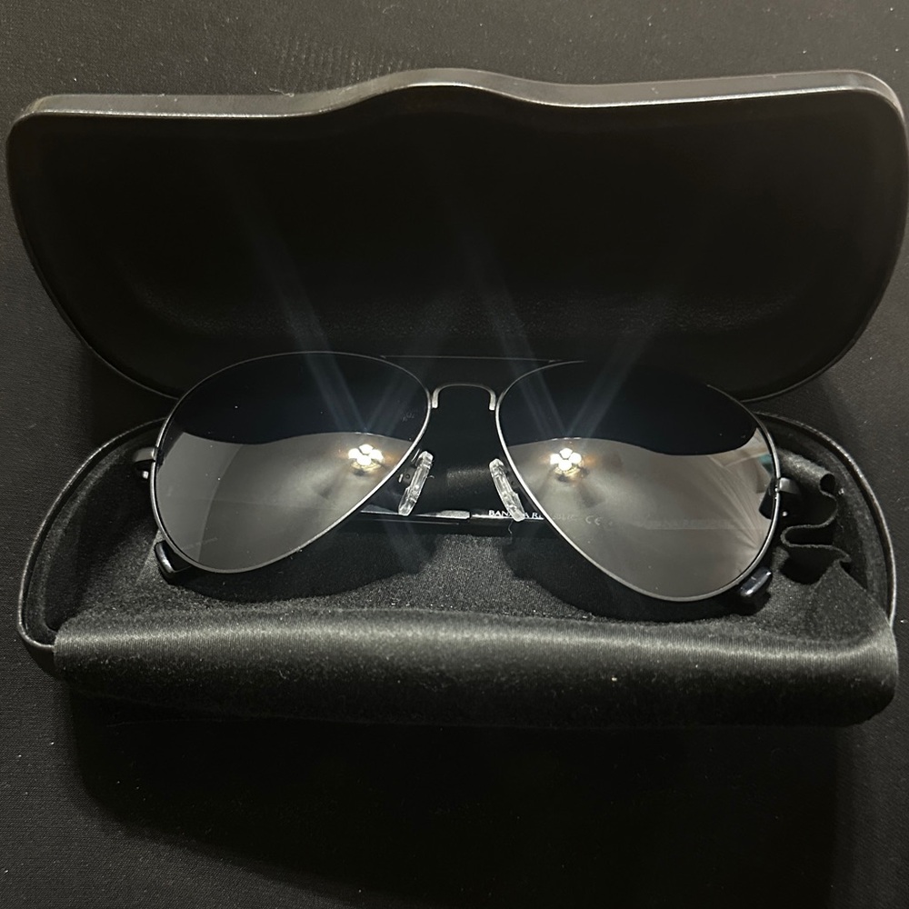 Banana Republic Aviator Sunglasses - Black Lenses